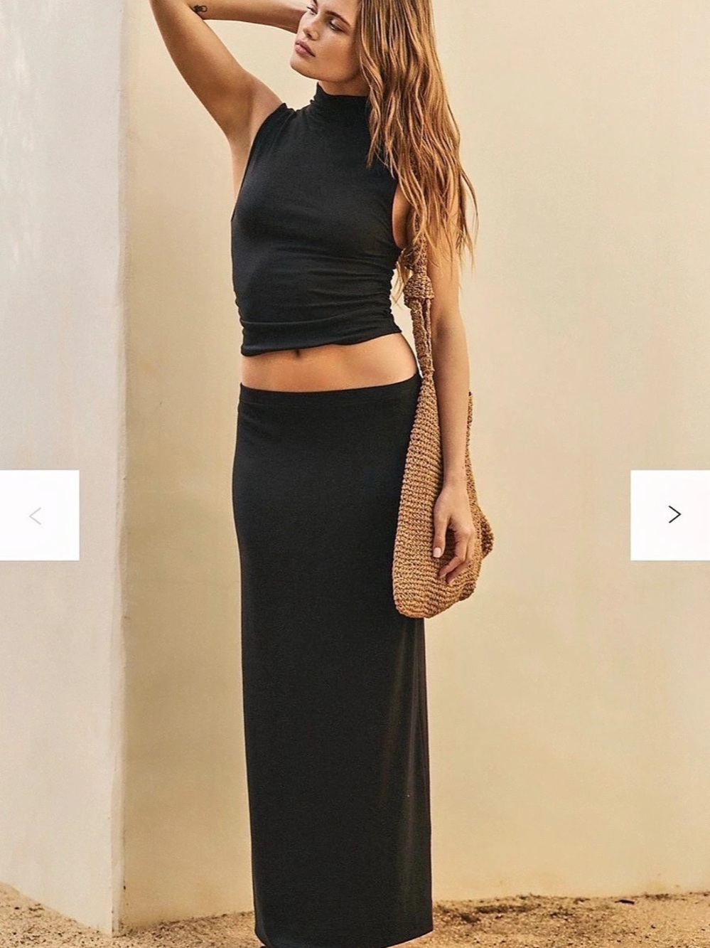 Free People Good Feels Set in Black size XS